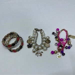 Charming Pearl and Bead Bracelet Set